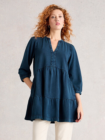 Shop Marta Indigo Tunic