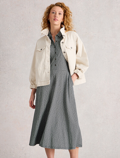 Shop Rua Jersey Half Placket Dress