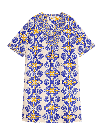 Shop Ash Linen Printed Dress
