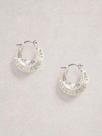 Shop Susie Hammered Huggie Earring