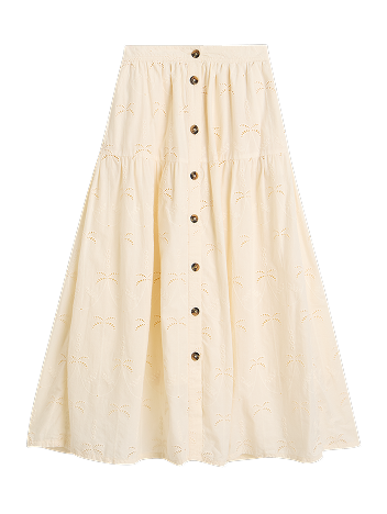 Shop Ruben Broderie Midi Skirt