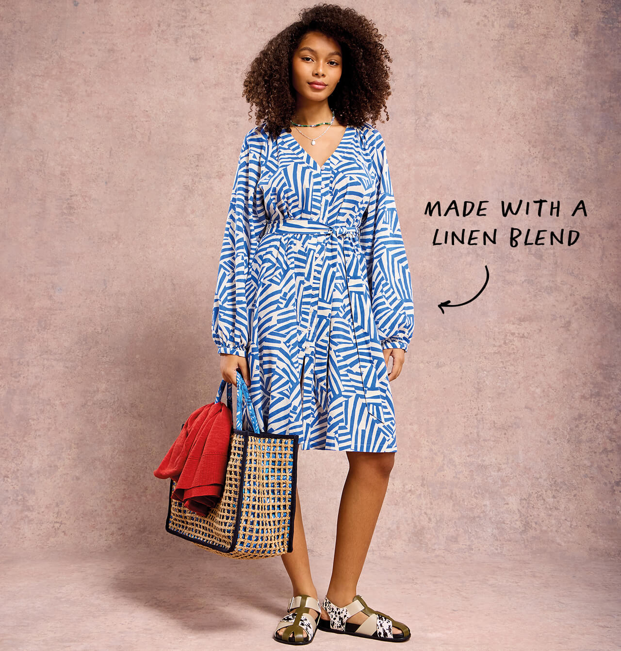 Made with a linen blend