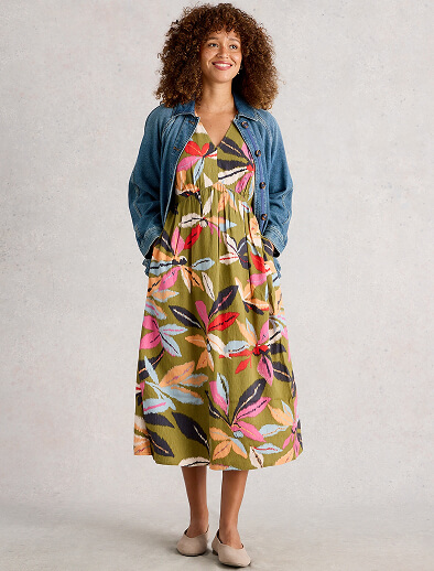 Shop Lucy V Neck Midi Dress