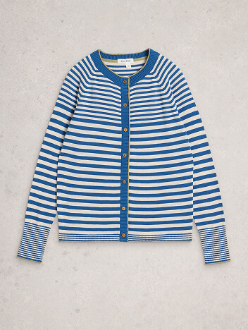 Shop Lulu Crew Neck Stripe Cardi