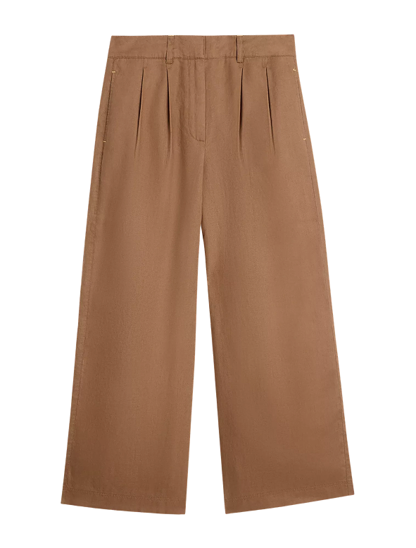 Shop Sasha Wide Leg Linen Trouser