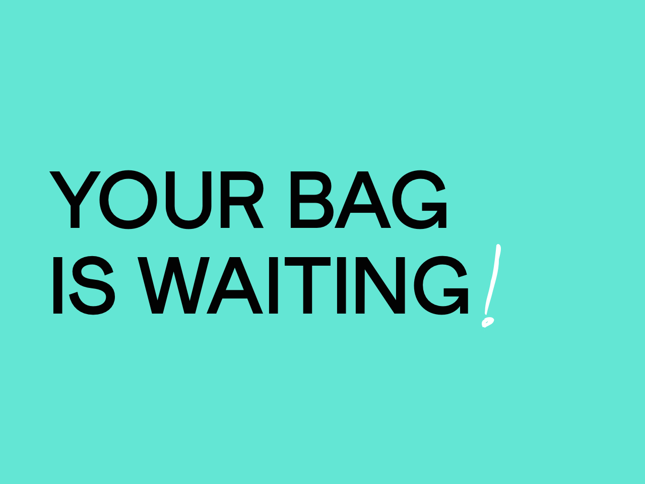 Your Bag Is Waiting