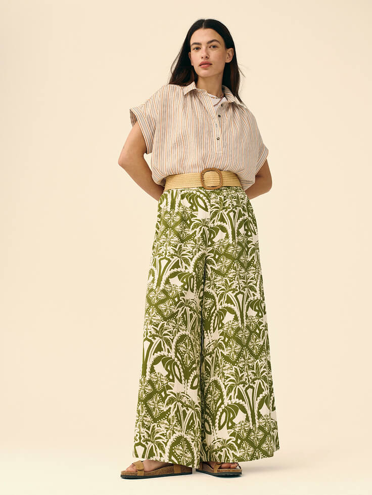 Shop Poppy Linen Blend Trouser