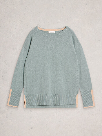 Shop Olive Long Sleeve Crew Neck Jumper