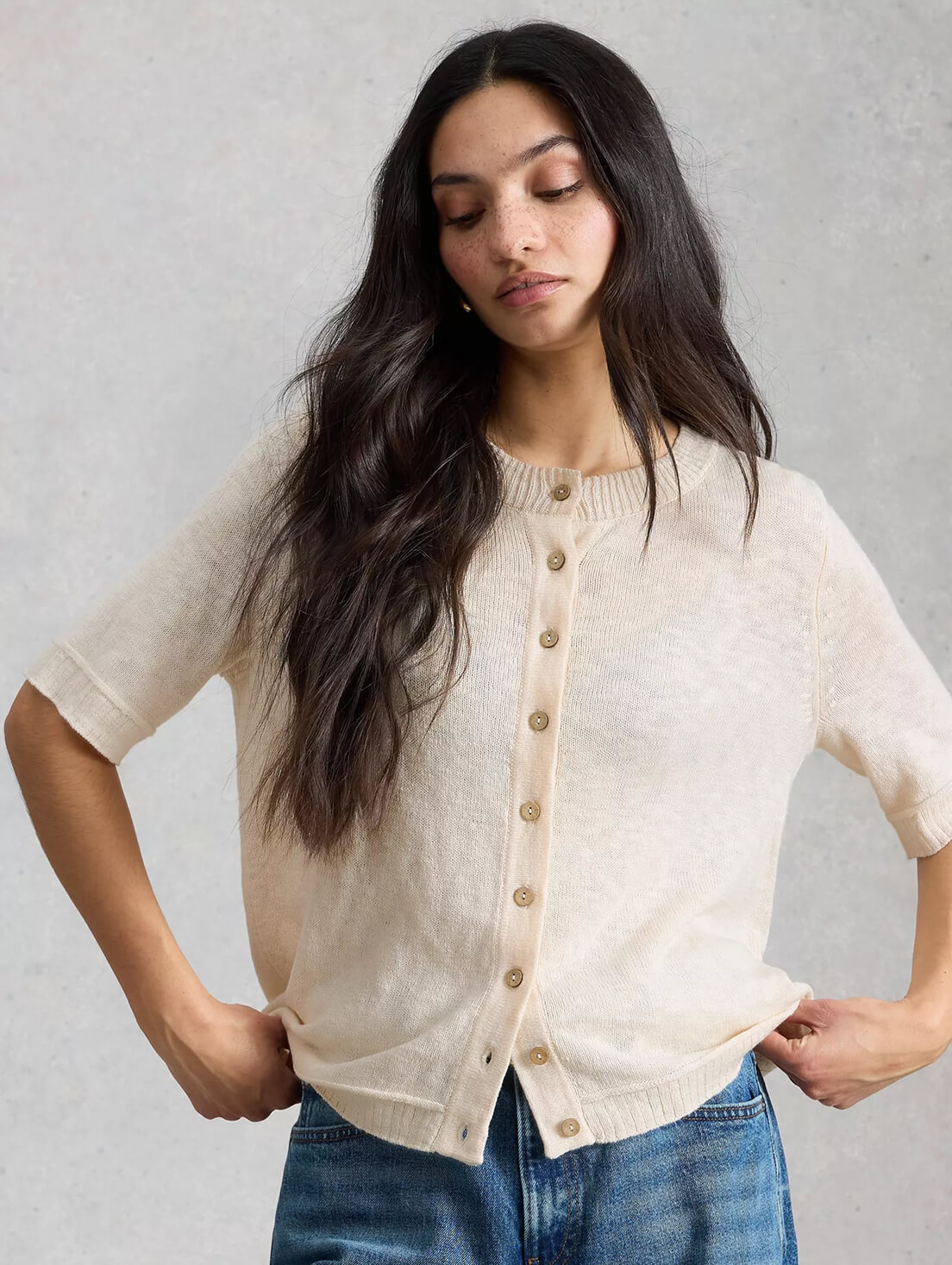 Shop Betsy Crew Neck Cardi