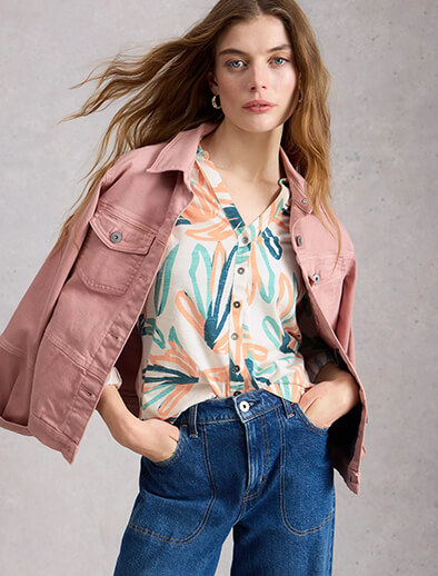 Shop Womens Annie Collared Shirt Jersey