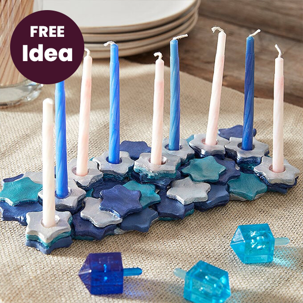 How to Make a Menorah from Air Drying Clay