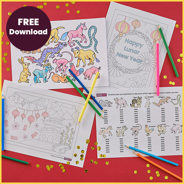 6 FREE Lunar New Year Colouring Downloads