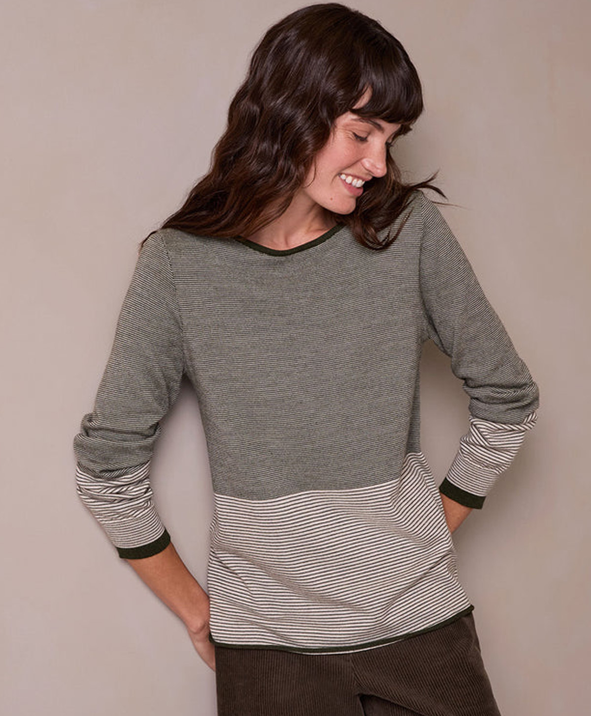 Merino Fine Knit Boat Neck Jumper 