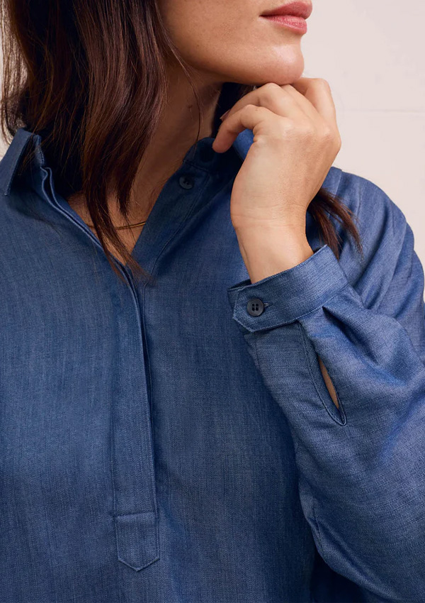 Drapey Pop Over Blouse