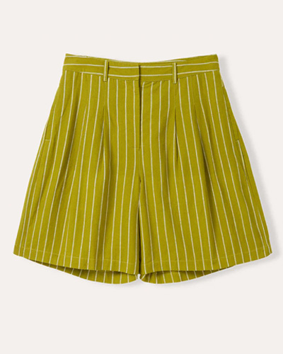 Pleat Front City Shorts