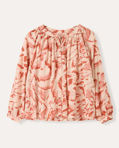 Tie Neck Swing Shirt