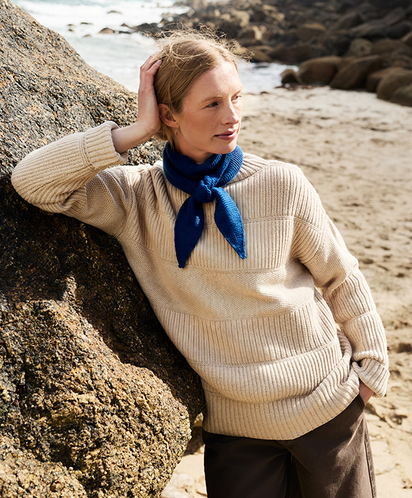 Multi Stitch Funnel Neck Jumpers