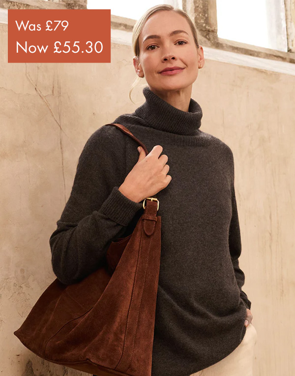 Supersoft Slouch Roll Neck Jumper