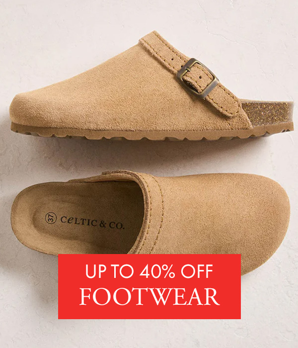Up to 40% off Footwear