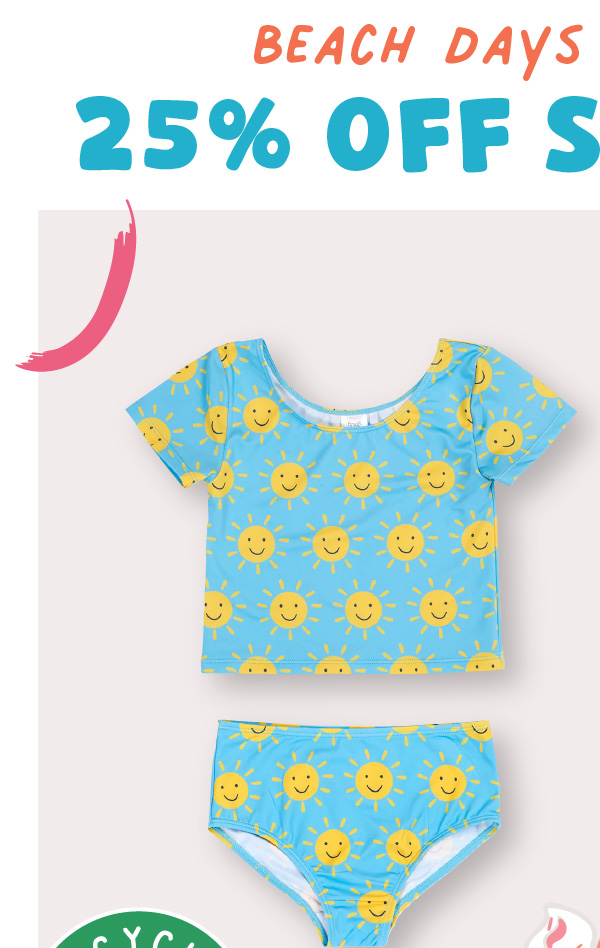 beach days start here - 25% off swimwear