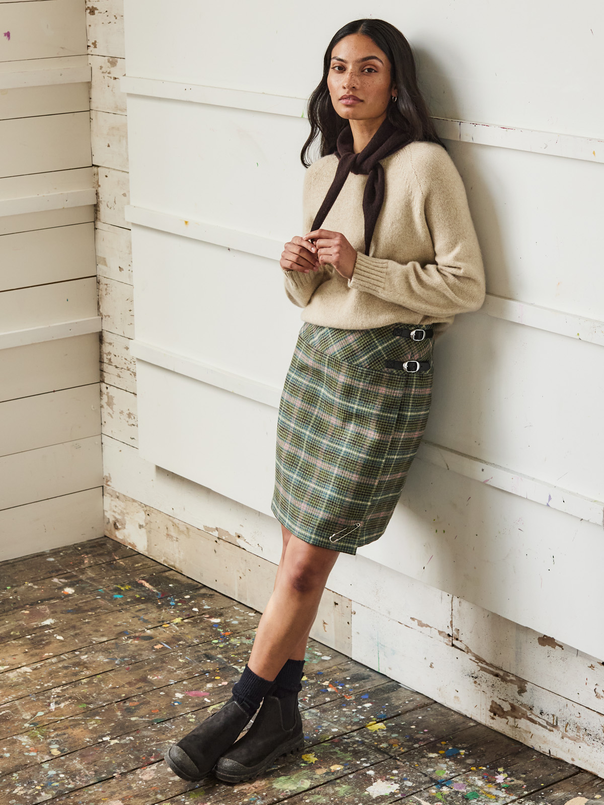 The Celt Kilt (green lovat check)