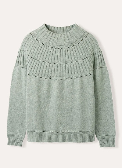 Rib Stitch Yoke Jumper