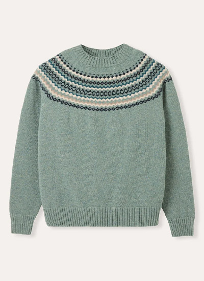 Ditsy Fair Isle Yoke Jumper