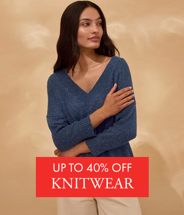Up to 40% of knitwear