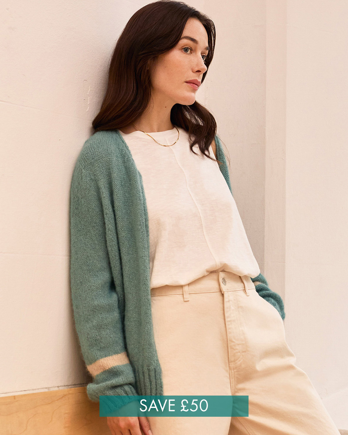 Alpaca / Cotton Slouch Cardigan