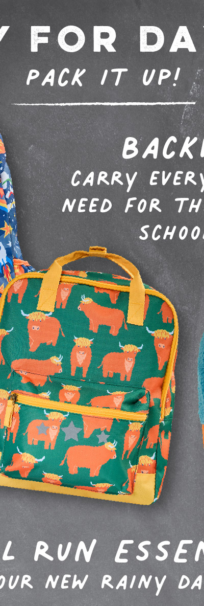 Backpacks carry everything they need for the brand new school year 