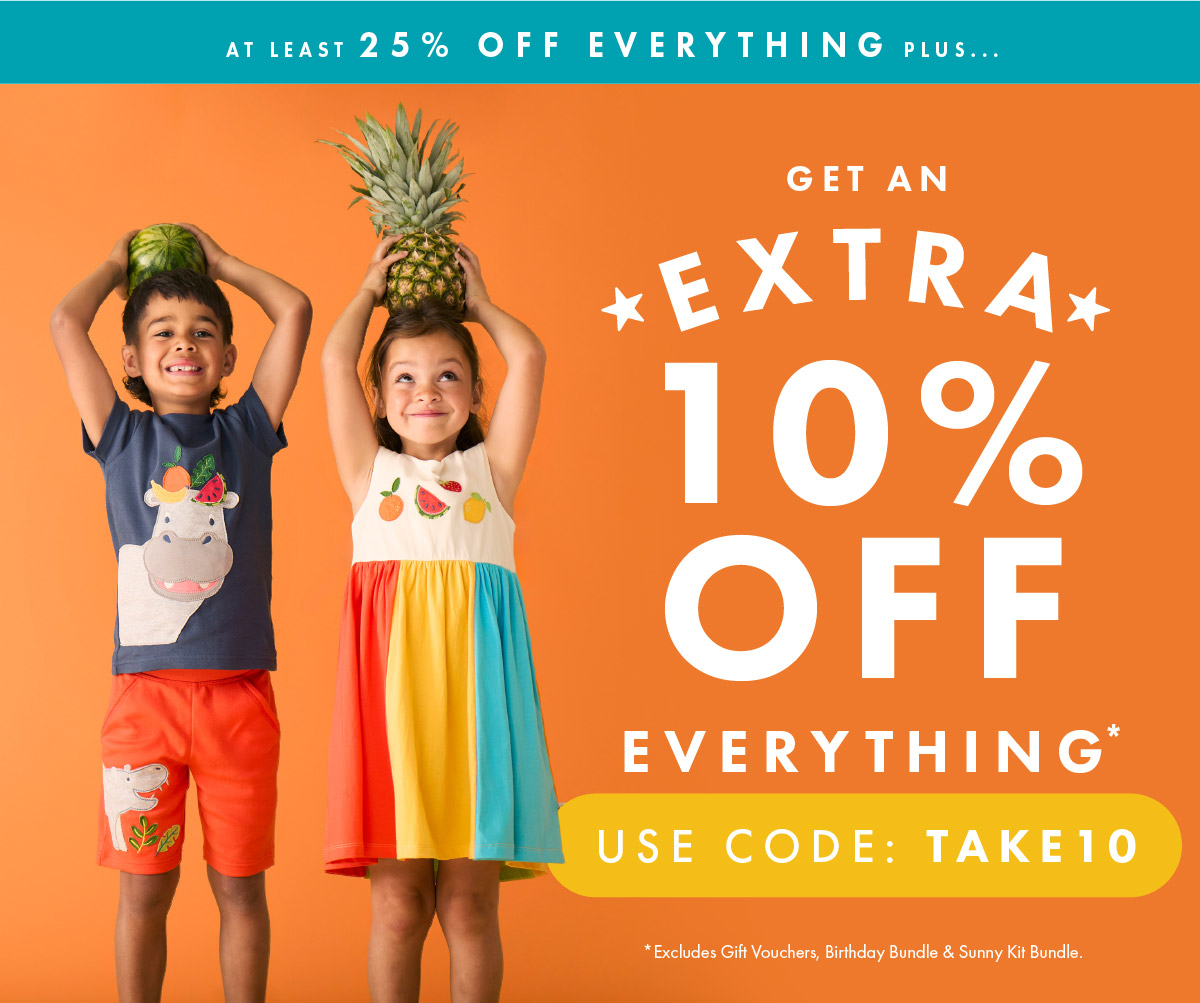 At least 25% off everything + extra 10% off everything