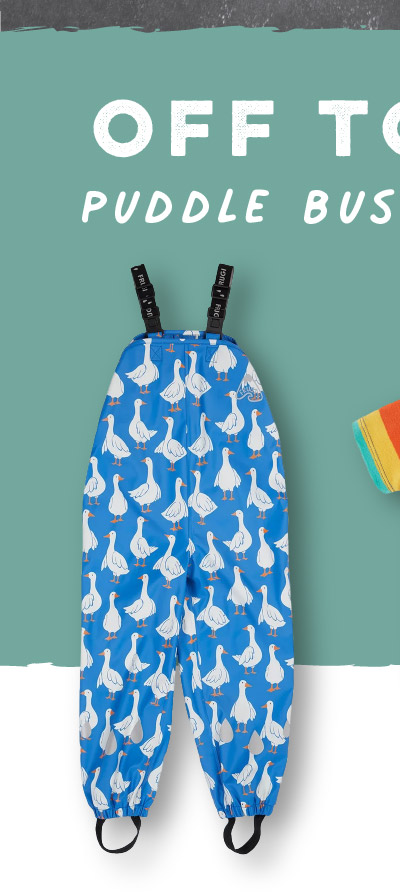 Off to nursery? Puddle busters to the rescue!