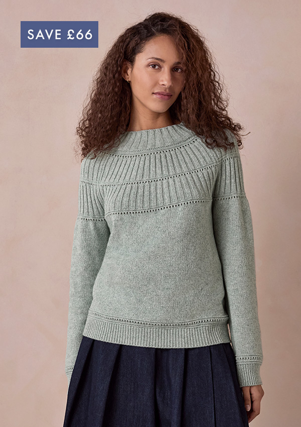 Rib Stitch Yoke Jumper