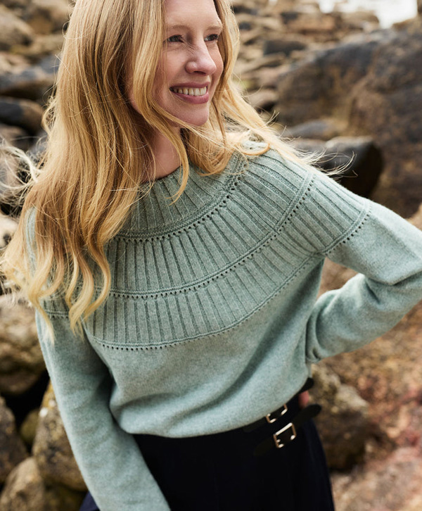 Rib Stitch Yoke Jumper