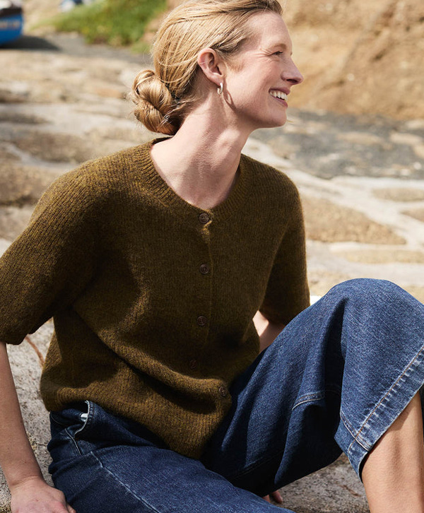 Alpaca Blend Short Sleeve Top