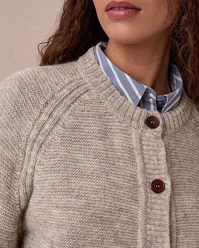 Relaxed Fit Cotton Shirt (blue stripe)