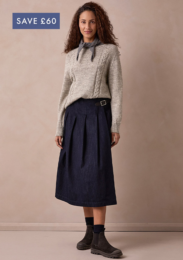British Cable Detail Gansey Jumper