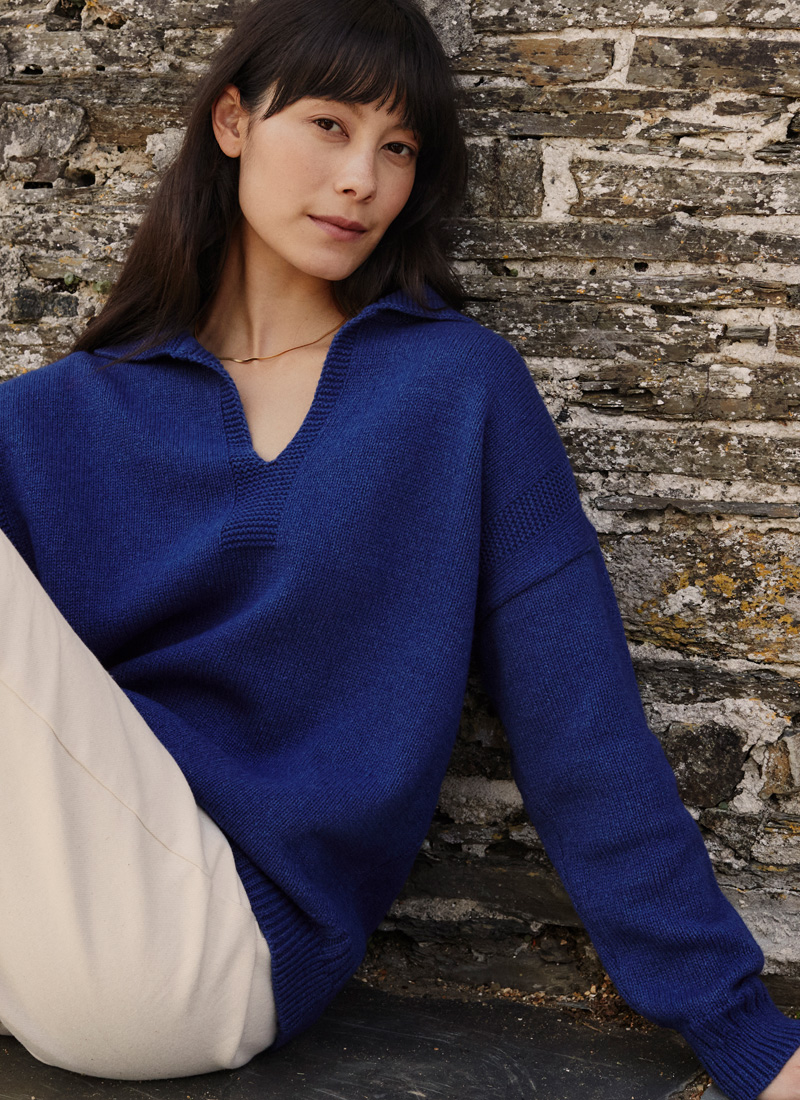 Organic Cotton Blend Smock Jumper
