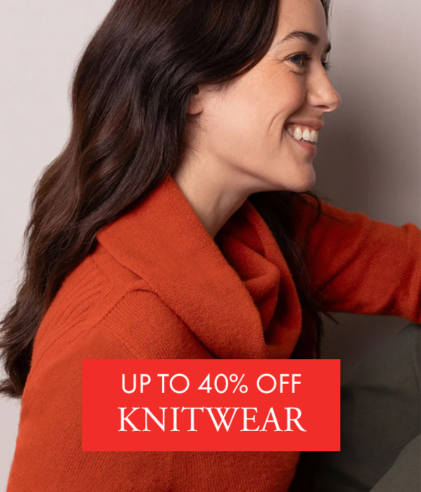 Up to 40% off kNITWEAR