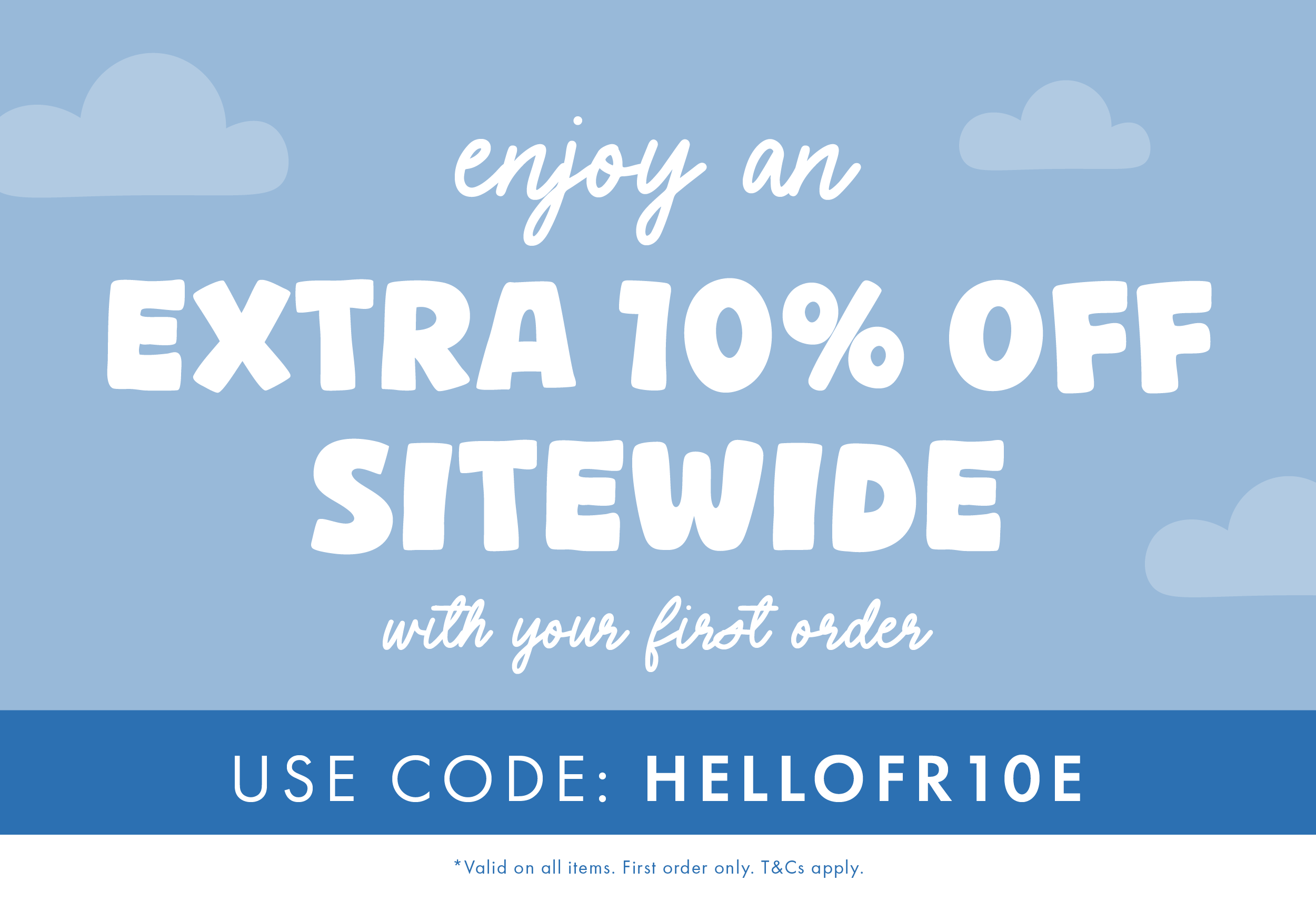 Extra 10% off everything sitewide!