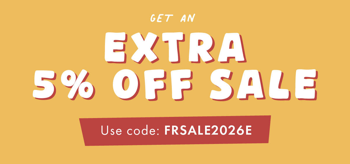 Extra 5% off sale & free uk delivery on your first order