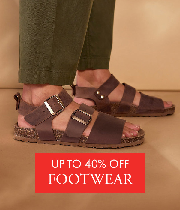 Up to 40% off Footwear