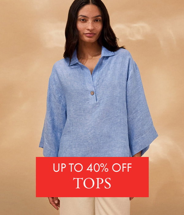 Up to 40% off Tops