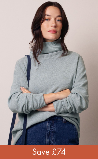 Supersoft Slouch Roll Neck Jumper