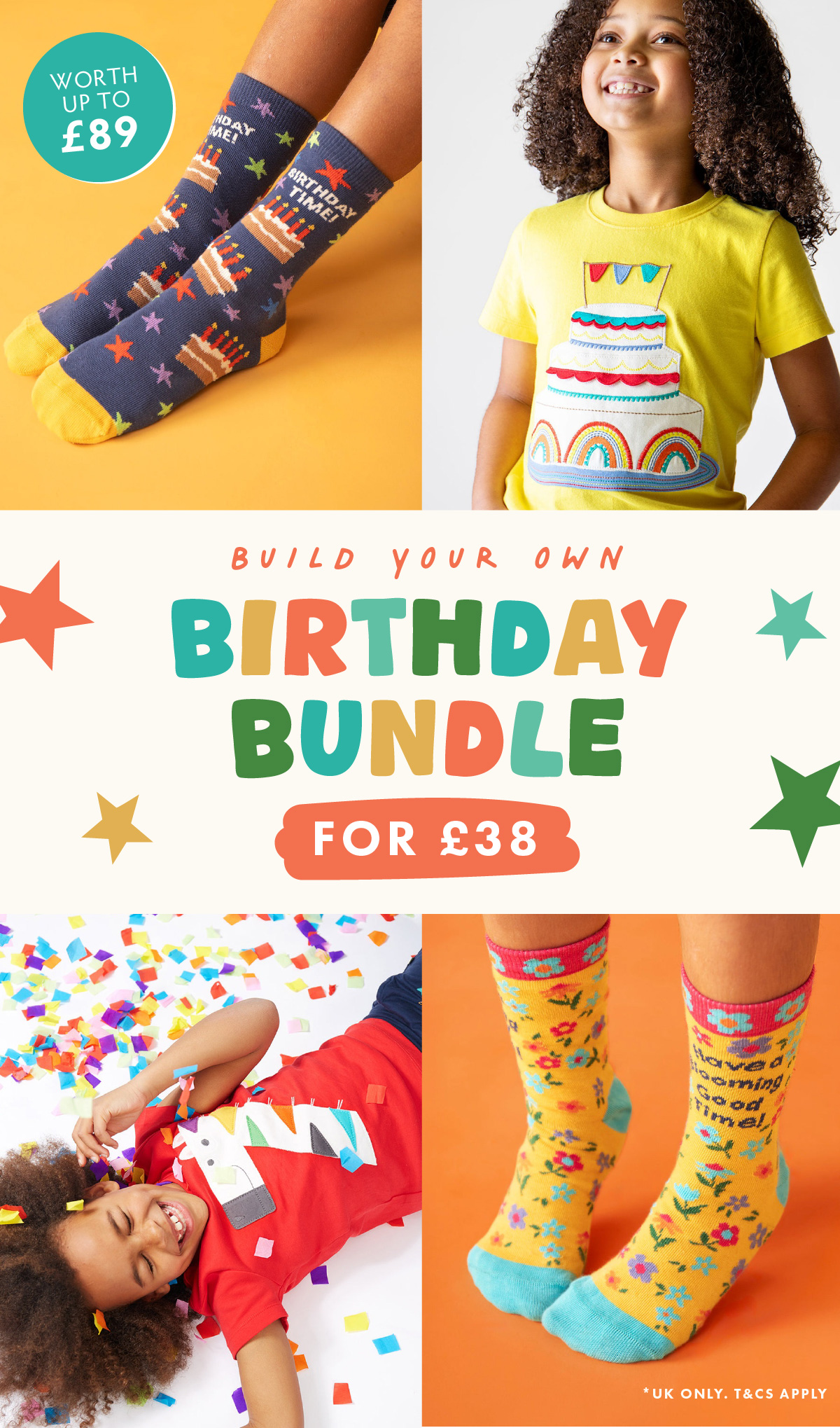 Build your own birthday bundle for £38