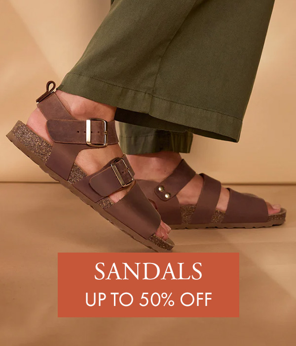 Up to 50% off Sandals
