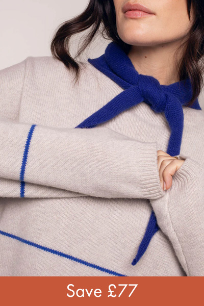 Merino Blend Split Hem Slouch Funnel Neck Jumper