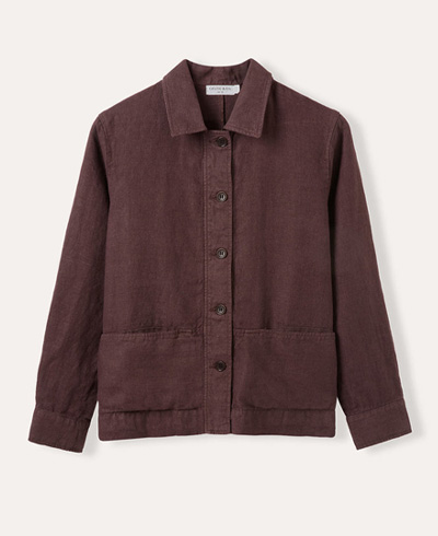 Pure Linen Boxy Jacke