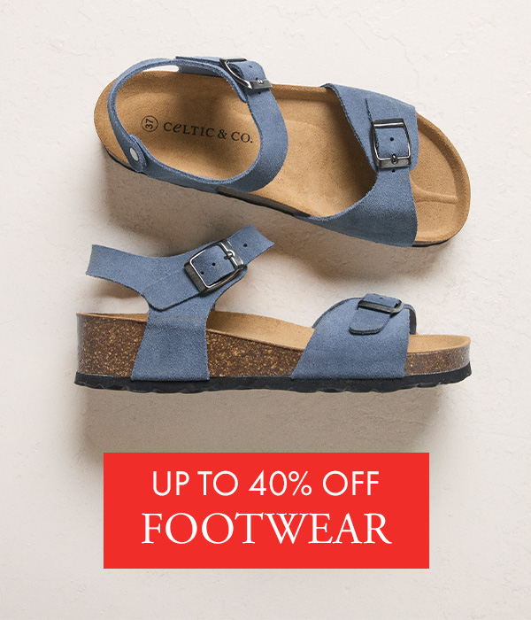 Up to 40% off Footwear
