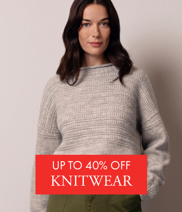 Up to 40% off knitwear